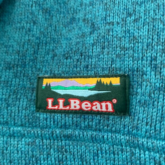 L.L Bean Fleece Quarter Button Up Sweater - Picture 2 of 4